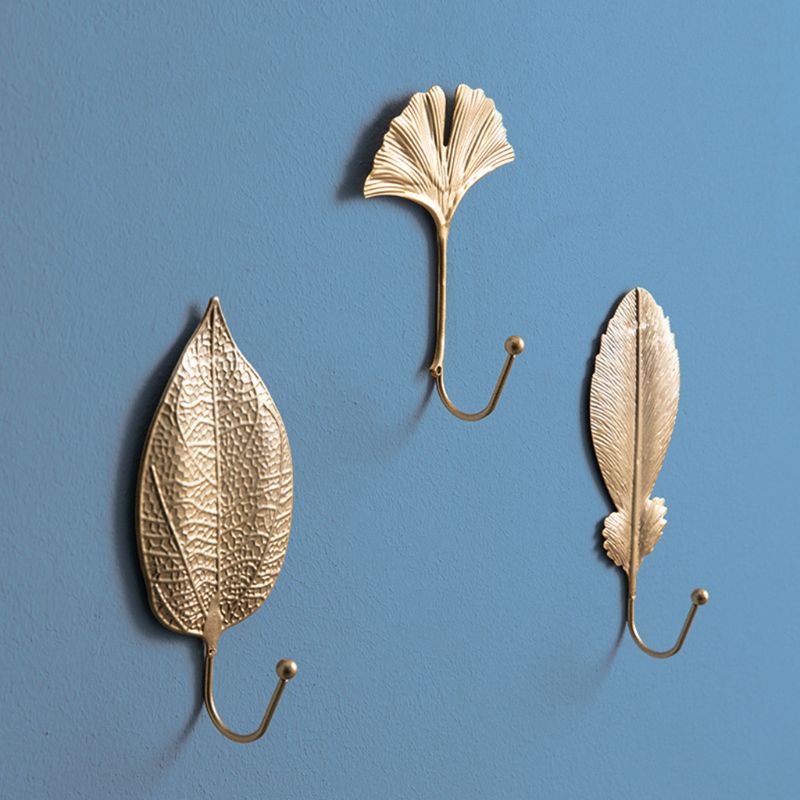 nordycki luksus haczyk w kształcie liścia torebka wieszak na kurtki wieszak na klucze ozdoba robić powieszenia na ścianie