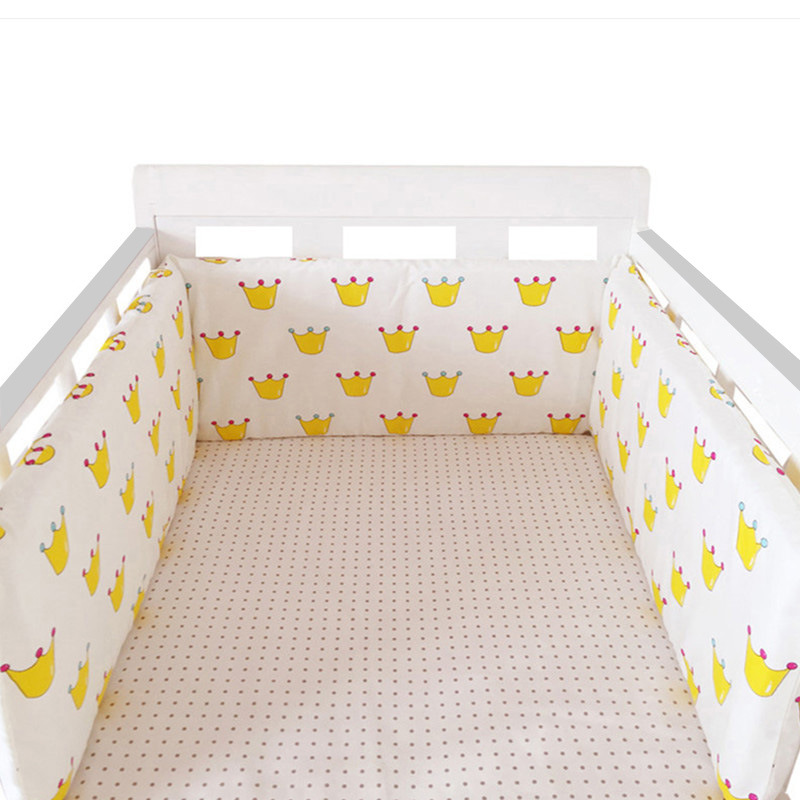 Baby Krippe Stoßfänger Baumwolle Verdicken einteiliges Krippe Um Kissen Bett Protector Kissen Neugeborene Zimmer Bettwäsche Decor zimmer dekoration: NO22