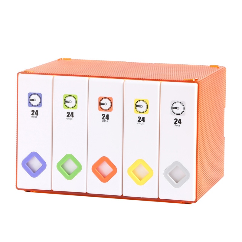 Cd Doos 120 Stuks CD-ROM CD-ROM Met Hoge Capaciteit Opslag Cartoon Slaapkamer Cd Pakket Voor Briefpapier