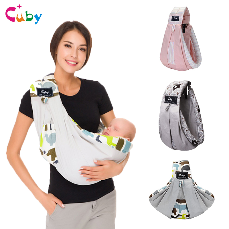 front baby carrier CUBY Baby Sling Baby Wrap Cotton wrap baby Soft Breastfeeding Cartoon animal pattern Ergonomics