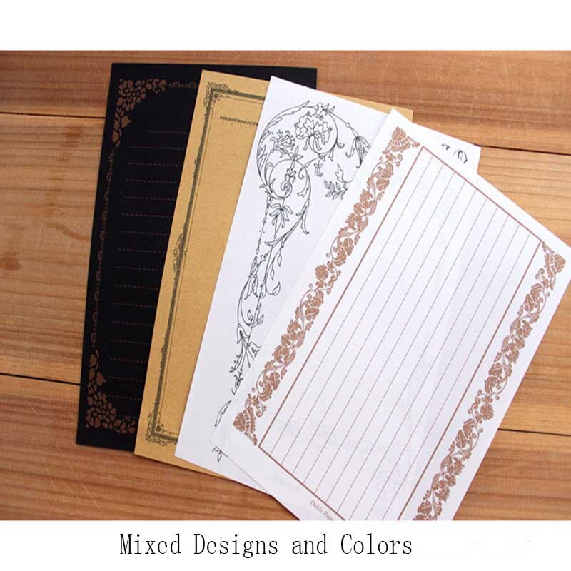 32 pcs Multi Ontwerpen Brief Pad Papier Kawaii Craft Zwart Wit Brief Papier Klassieke Office School Thuis Brief Papier pad