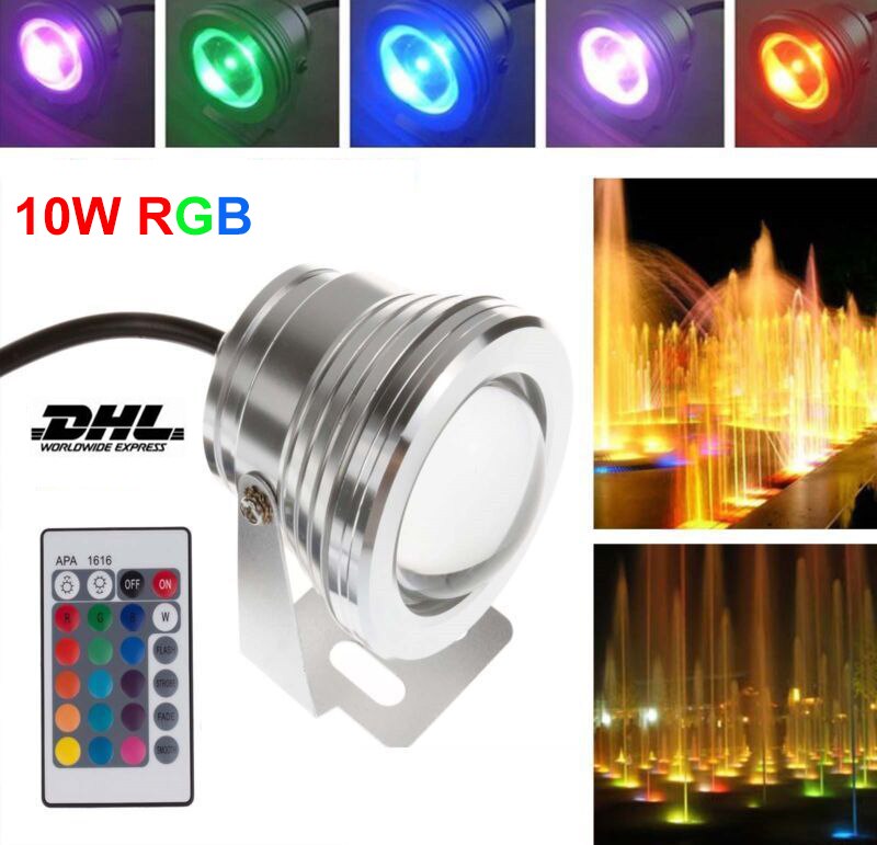 Ip65 Led Zwembad Licht 10W Led Waterdichte Onderwater Licht Ac/Dc 12V Vijver Verlichting Rgb Led spotlight