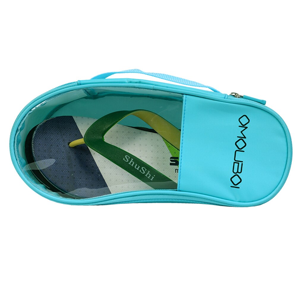 Strand & Outdoor Sandalen Schoenen Tas Waterdicht stofdicht Reizen Schoenen Zak Draagbare Schoen Organizer Kind Volwassen PVC Schoenen verpakking Zak: Blauw