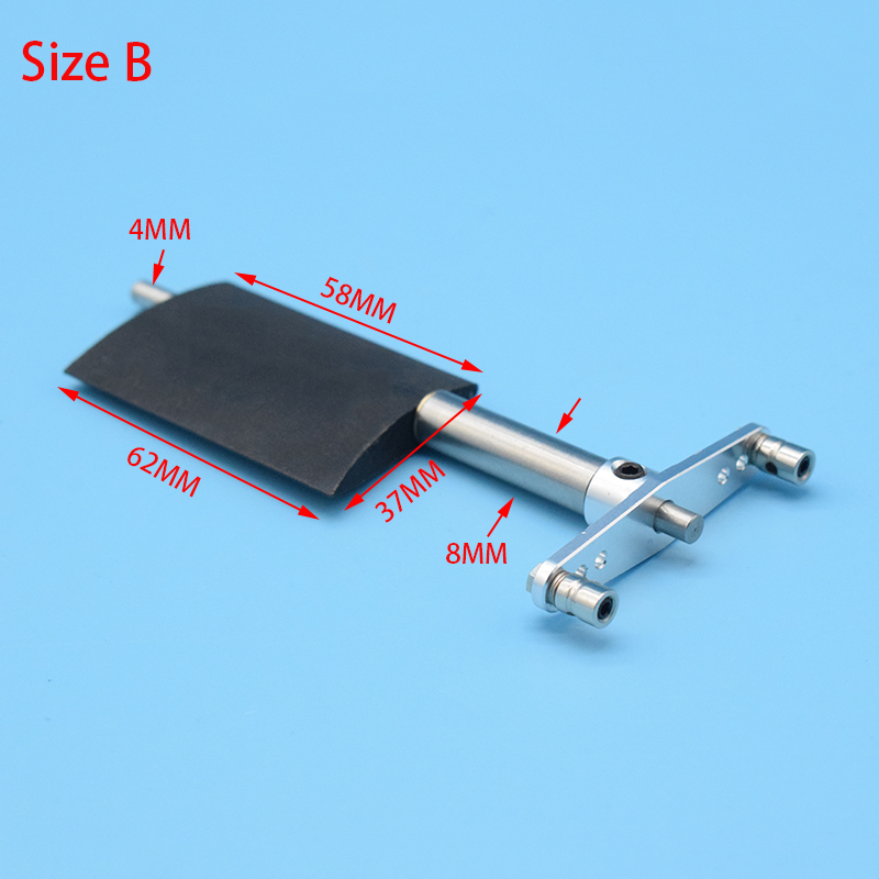 Timón de dirección de nailon para barco de control remoto, timón sumergido con brazo Servo para 50cm-160cm, modelo de barco de pesca de remolcador marino a escala, 1 unidad: Azul