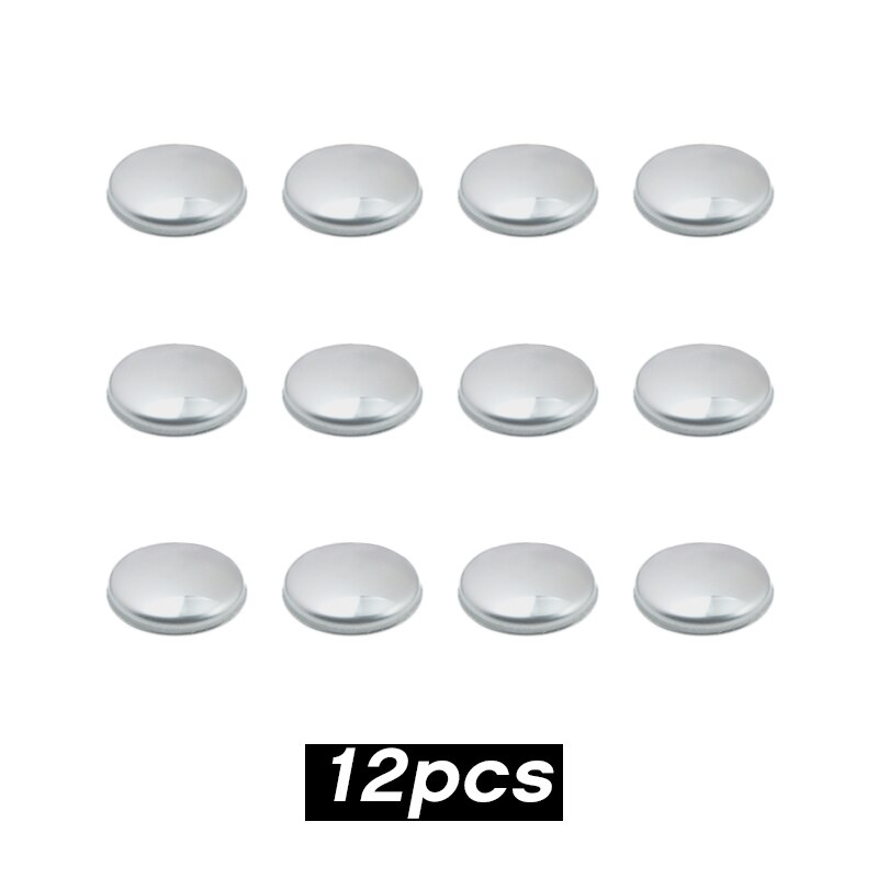 12pcs Univeral Car Door Lock Screw Protector Cover Accessories For Toyota avensis auris hilux Corolla Camry RAV4 Prius Hilux TRD: silver