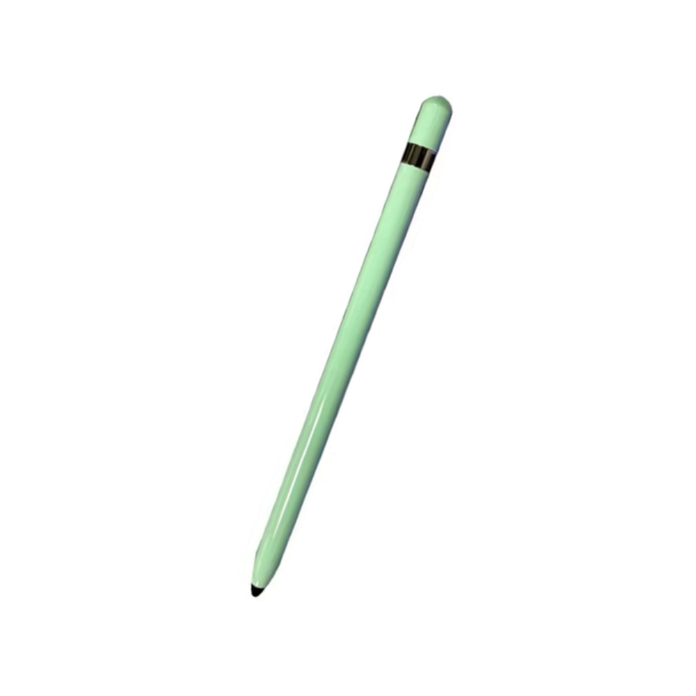 Dual Heads Stylus Tablet Smartphone Stylus Pen Universele Vervanging Zachte Penpunt Schrijven Tekening Capacitieve Touchscreen Potlood: Light Green