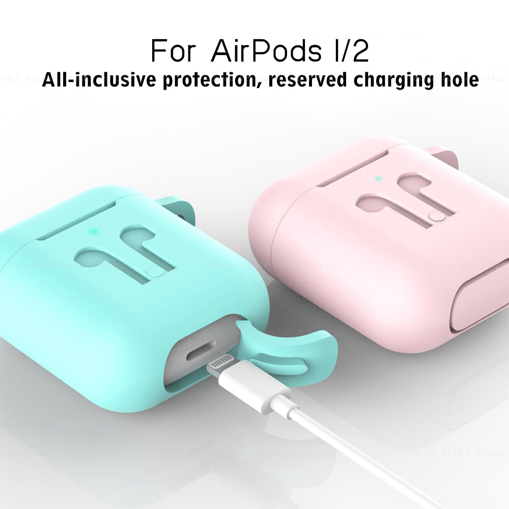 Soft Silicone Cases for Airpods 2nd 1st Protective Earphone Cover Case for Apple airpods2 Air pods 2 1 Shockproof Sleeve Pouch