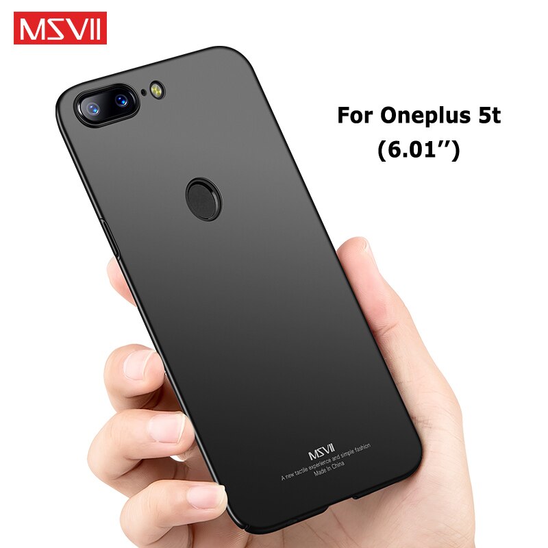 Oneplus 5 Case MSVII Brand Slim Frosted Cover one plus 5 T Cases oneplus 5T Case Hard PC Cover For One plus 5T Oneplus5 Cases