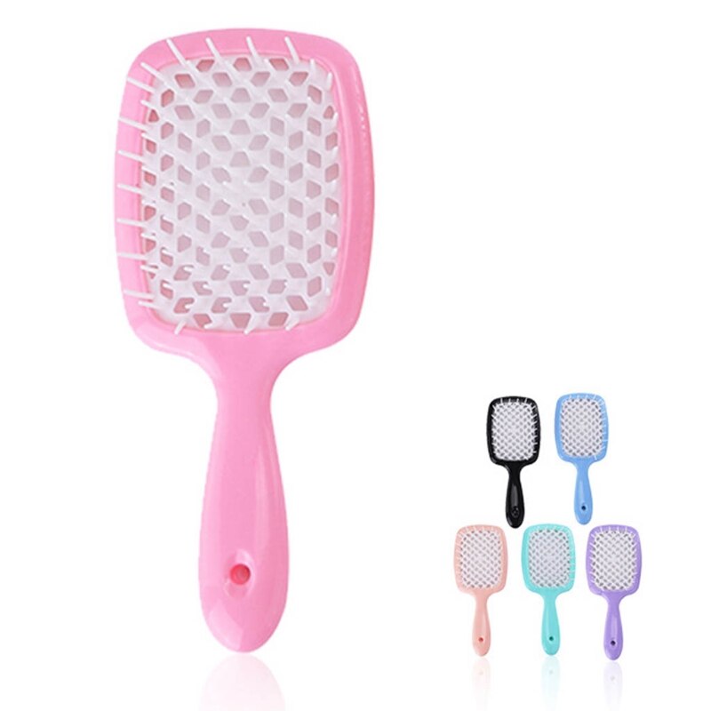 ventilé brosse à cheveux Salon de coiffure outils grande plaque peignes Massage filles queue de cheval peigne pour usage domestique G99E