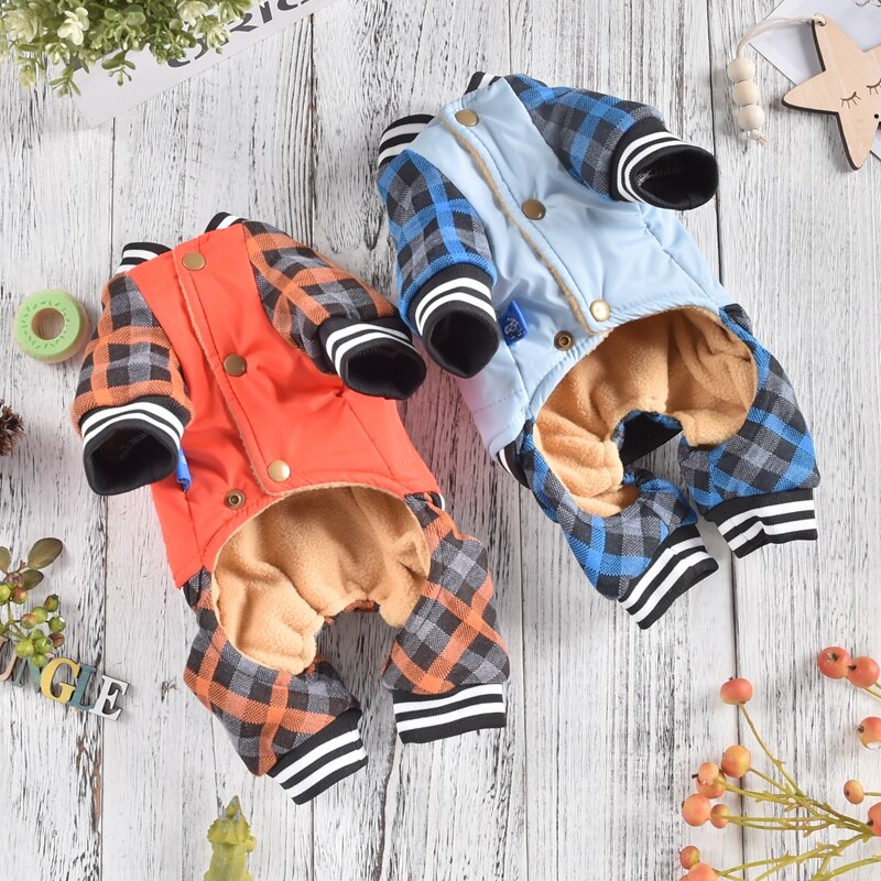Calça xadrez para cachorro, fantasia macia para camisa de inverno, quatro pernas, roupa para gato de estimação, cachorros pequenos, acessórios para pets