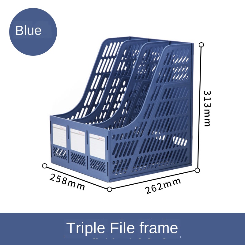 Bestand Doos Quadruple Document Frame Desktop File Storage Rack Plastic Multi-layer Opslag Houder Kantoorbenodigdheden: Style 4