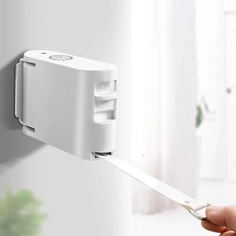 Support de séchage rétractable pour linge, corde de séchage en acier inoxydable de 4.2M, ne nécessite pas de perçage, rangement du linge