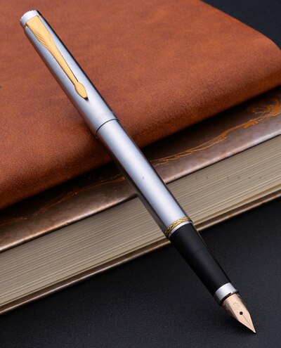 Originele Hero 200 Luxe Zakelijk Schrijven Inkt Vulpen Doos Verpakking Schrijven Pen 14K Gold pen: Gold Clip