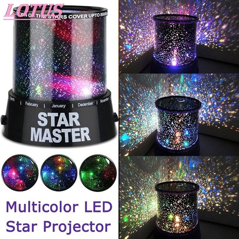 Romantische Schitterende Led Sterrenhemel Projector Lamp Ster Licht Cosmos Master 1Pc