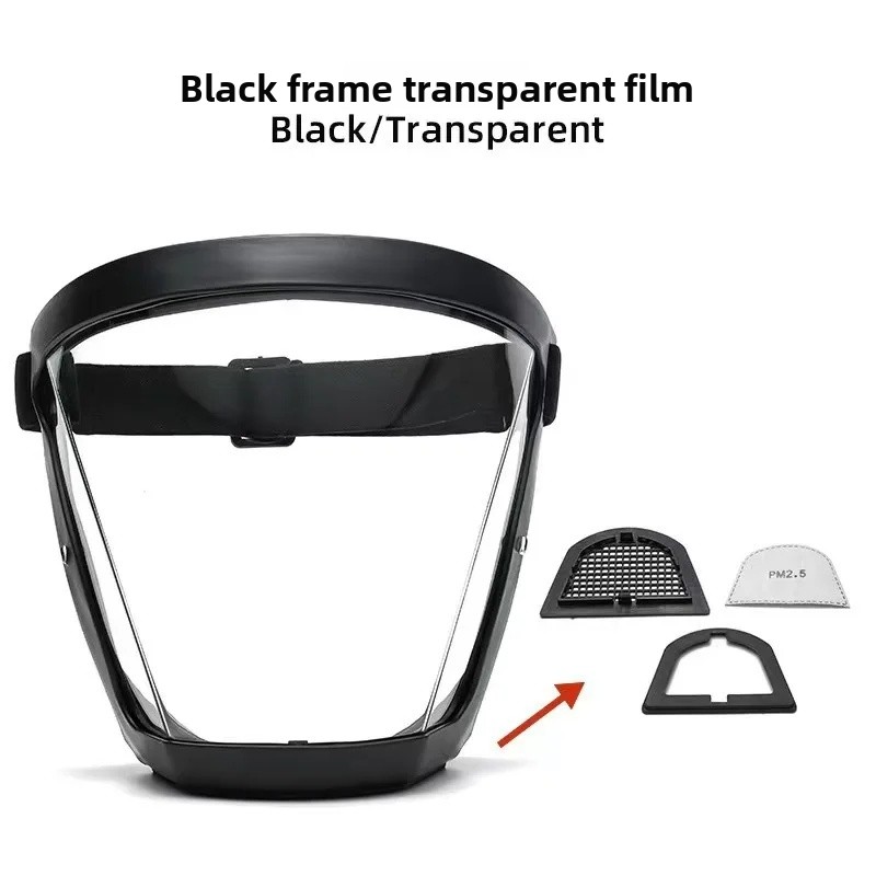 High Definition Transparent Protective Face Mask Dustproof Riding Goggles Safety Protection against Spatter Labor Protection Gla: GRAY
