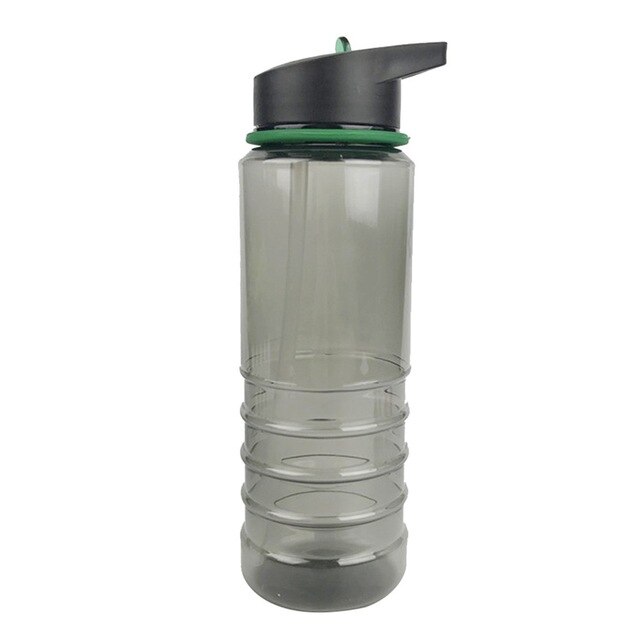 Outdoor Sport Water Fles 800Ml Herbruikbare Fles Met Flip Stro Lekvrij Running Fitness Water Cup Voor Gym Werk Outdoor: Green