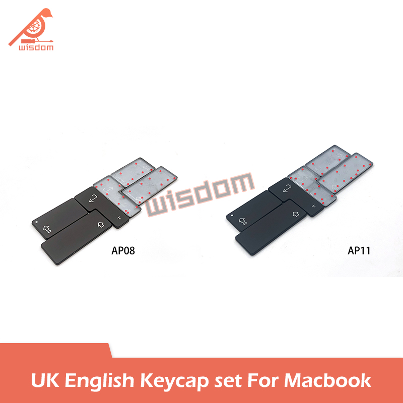 Laptop Uk Layout Keycaps Toetsen Voor Macbook A1466 A1502 A1707 A1989 A2337 A2338 A2141 A2681 A2442 A2681 A2681 A2941 Toetsenbord Reparatie