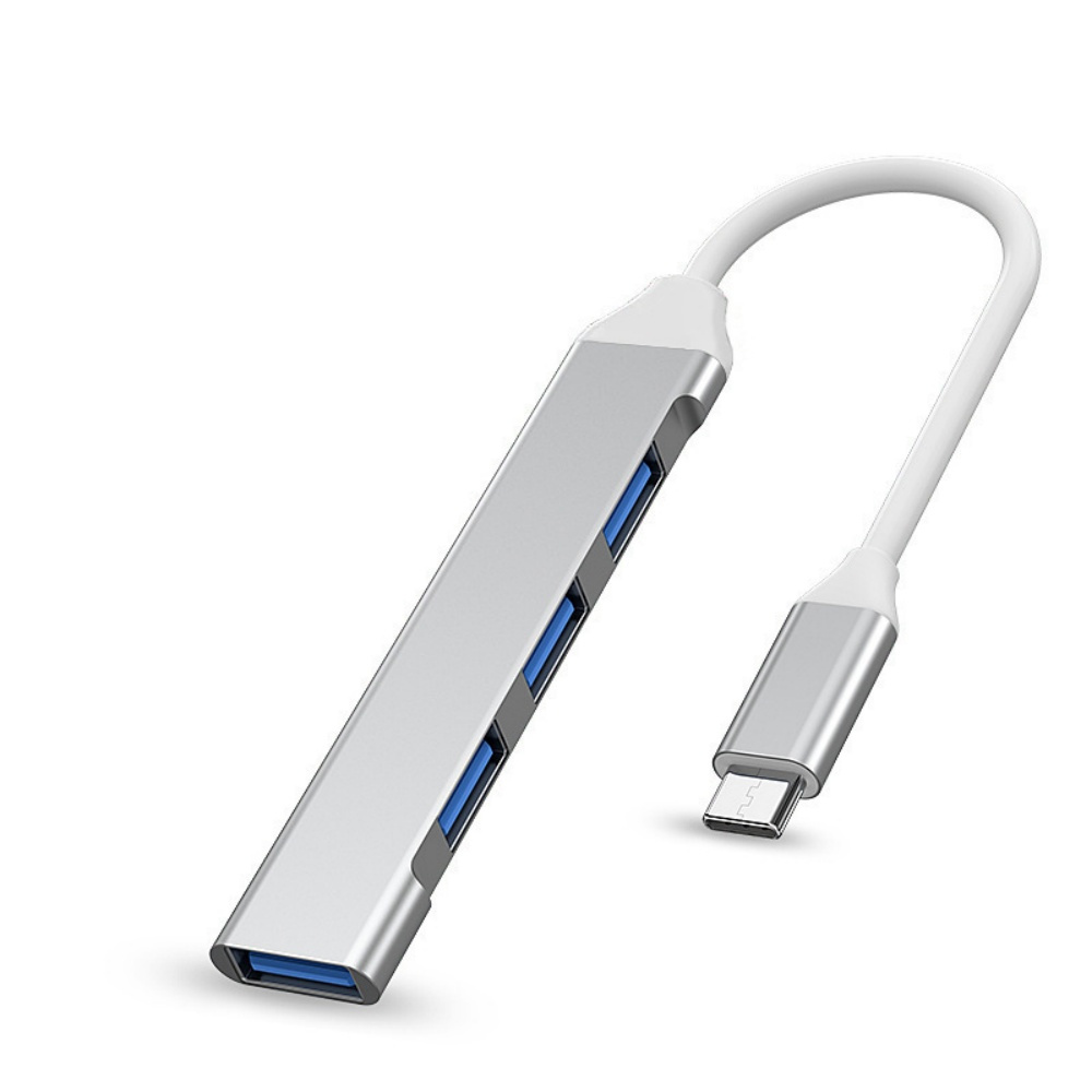 Adaptateur répartiteur multi-ports HUB USB 3.0 4 en 1, haute vitesse, USB 3.0/Type C à 4 USB OTG, pour Macbook Pro, accessoires pour ordinateur portable: Rose