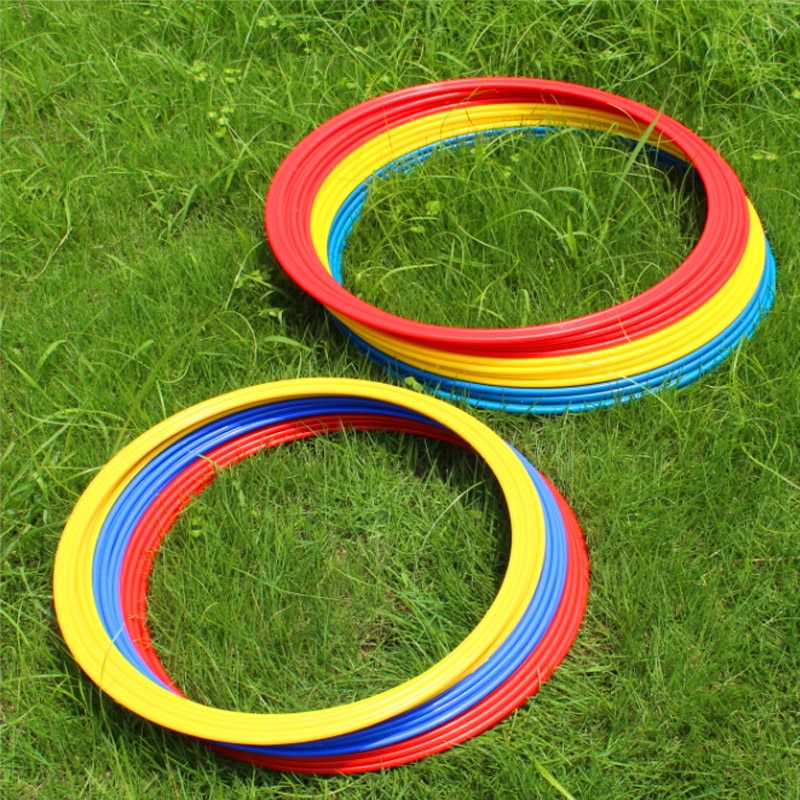 12 Stuks Voetbal Speed Agility Ringen Abs Voetbal Bal Training Accessoires 40 Cm Tempo Lap Ring Voetbal Trainer Apparatuur
