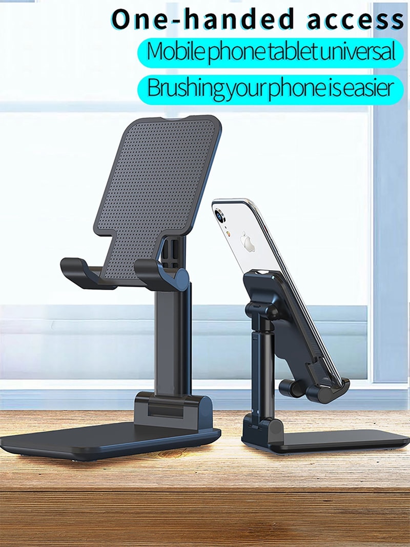 Support portatif et pliable pour téléphone portable, porte tablette à emmener partout au bureau, permet de tenir votre smartphone iPhone en libérant vos mains, pour regarder des vidéos ou faire des visioconférences,