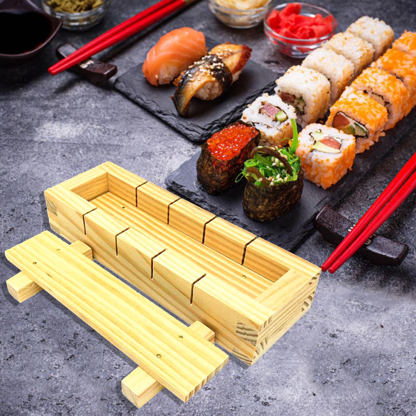 Sushi Mold Bamboe Houten Roller Rijst Sushi Machin... – Grandado