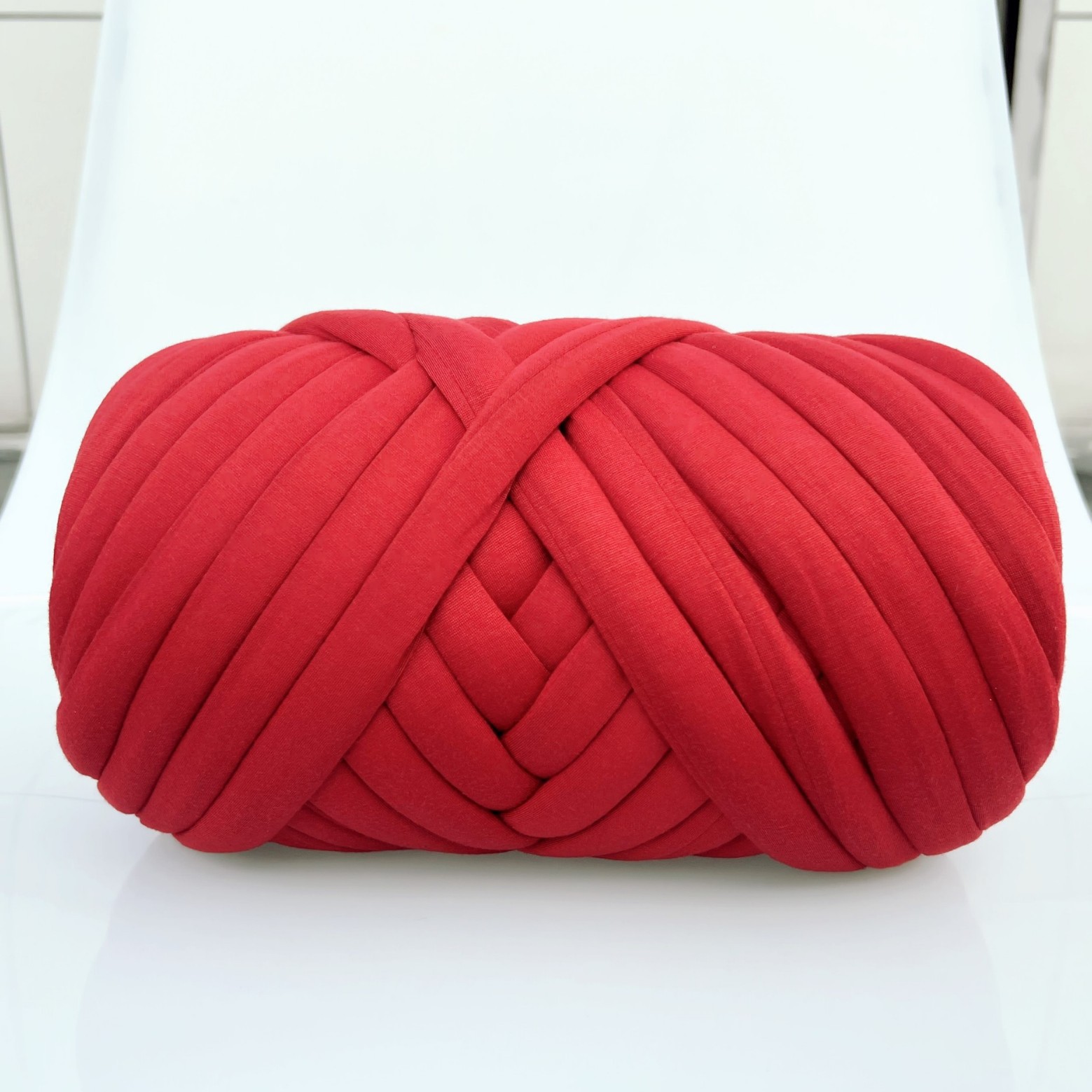 500G Thick Chunky Yarn Cored Cotton Wool Tube Yarn for DIY Blanket Hat Bulky Arm Roving Handwork Knitting Spin Yarn: Pink