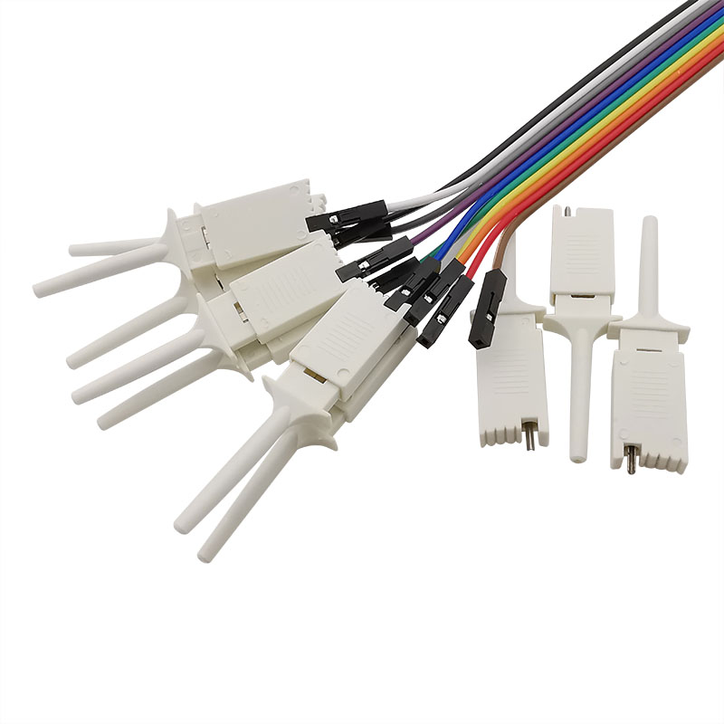 IC TEST GANCIO CLIP GRABBER AEREO prova gancio sonda prova test SMD