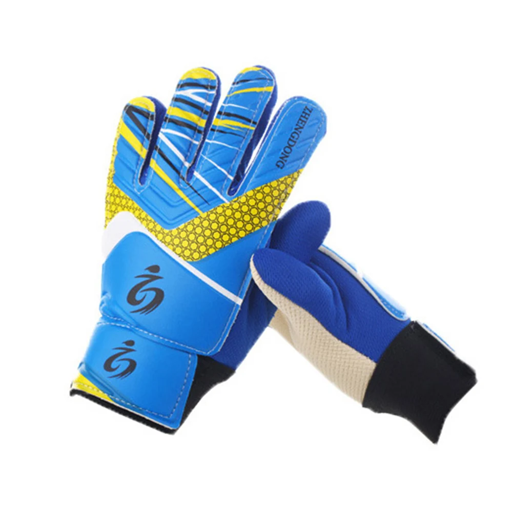 Guantes de portero de fútbol para chico, guantes de portero para niños de 5 a 16 años, guantes de portero suaves, scooters de montar para niños sp: Azul / S