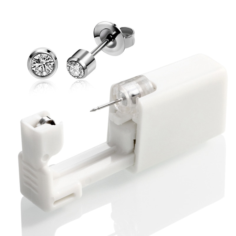 Wegwerp Oor En Neus Piercing Apparaat Unisex Steriele Frame Mode Oor Piercing Apparatuur Zirconia: a
