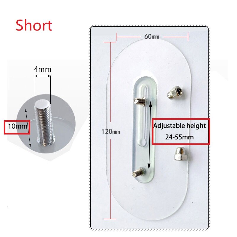 Haken Alles Für Badezimmer Küche Zeug Selbst Klebstoff Nahtlose NäGel Doppel NäGel Einstellbare Höer Starke Einfügen: lang-Nagel-16mm