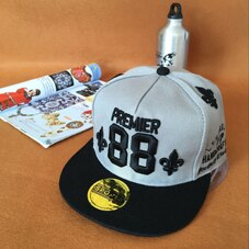 basketbal 88 zwart/wit Nummer rand verstelbare baseball snapback hoeden voor mannen en vrouwen hip hop katoen heren /vrouwen zonnekap: 2