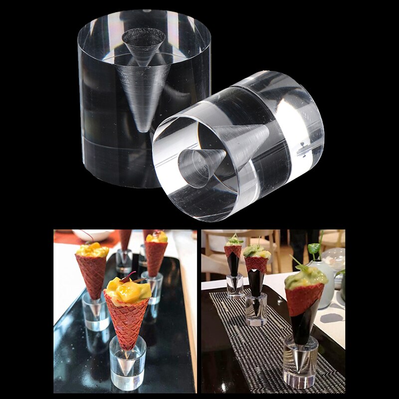 1Pcs Ijs Houder Acryl Cupcake Ijshoorntjes Houder Stand Voor Wedding Party Buffet Display Ijs Tool