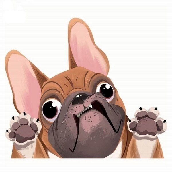 Auto Styling Cartoon Hond Stickers Franse Bulldog Voorruit Vinyl Decal Decor Waterdichte Creatieve Auto Stickers Decoratie 12*14Cm: GRIJS