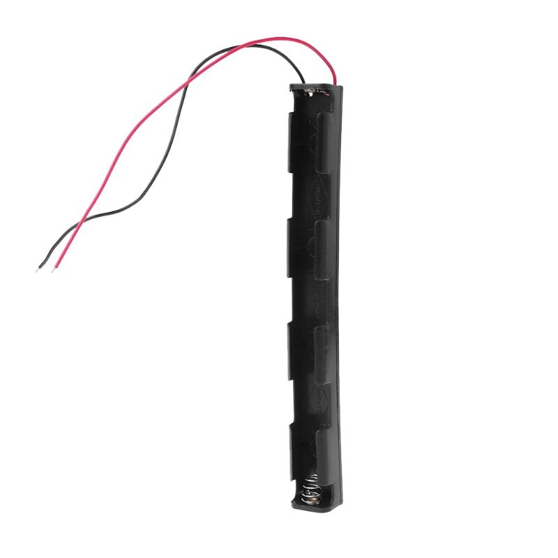 Batteriefach 5th 3 aa 4.5v lange streifen aufbewahrungsbox schwarze kabelanschlüsse batterien einseitiger kunststoffbehälter