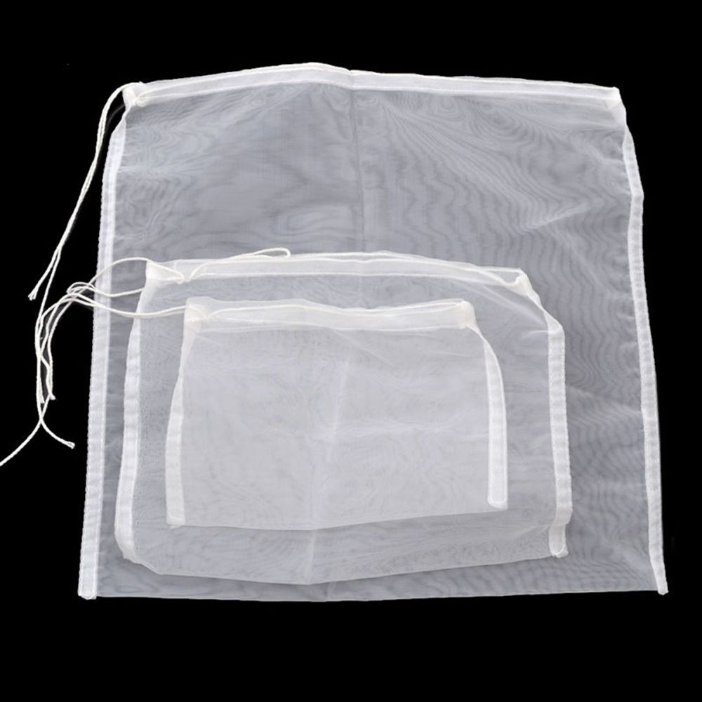 Nut Milk Bag 4 Sizes Reusable Food Strainer Multiple Usage, Cold Brew Coffee Filter, Strong Nylon Mesh, Cheesecloth Juice Filter