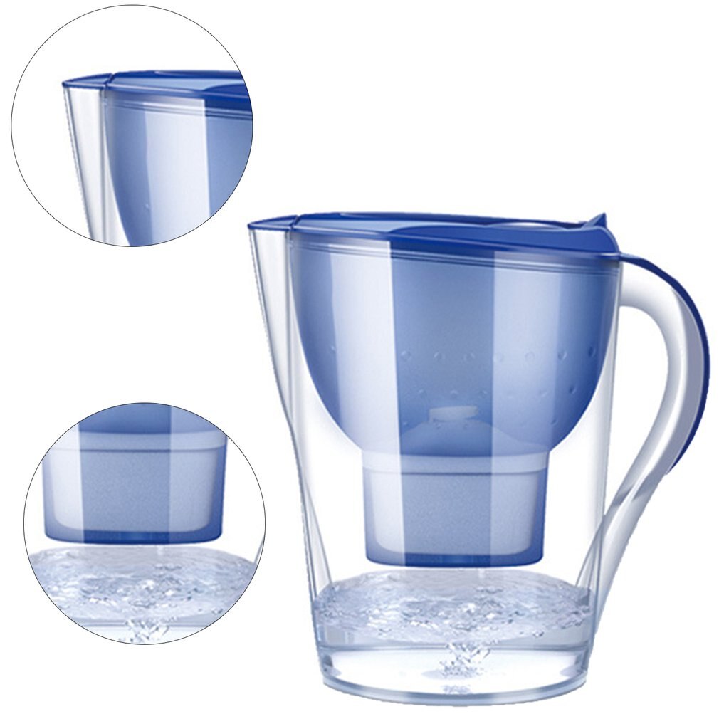 3.5L Water Filter Jug Kettle Cartridge Activated Carbon Water Kettle Home Office Practical Drinkware Purifier