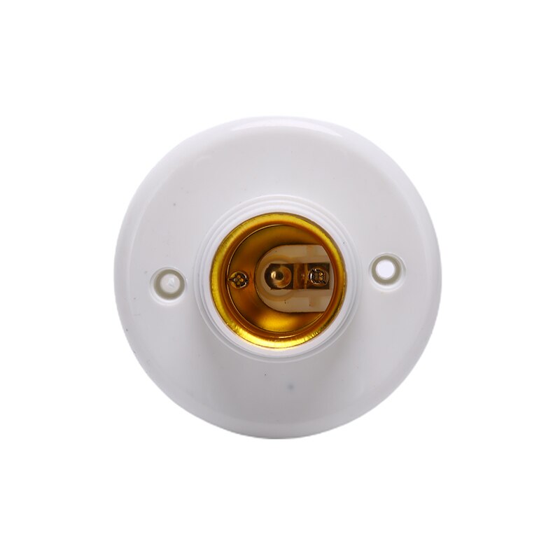 6Pcs E27 Schroef Cap Socket Wit Plafond Licht Lamp Vaststelling Basis Stand Gloeilamp Houder Praktisch En Nuttig