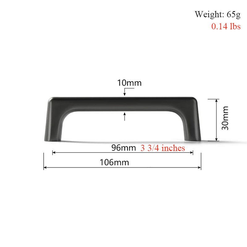Tiradores modernos de armario gris de los Cárpatos, pomos a prueba de óxido, tiradores de tocador, manijas de puerta de armario de cocina para herrajes de muebles: Blanco