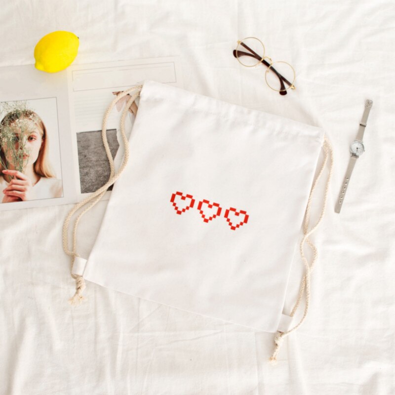 Canvas Trekkoord Tassen Schooltas Voor Tieners Rugzakken Koord Rugzak Winkelen Reistas