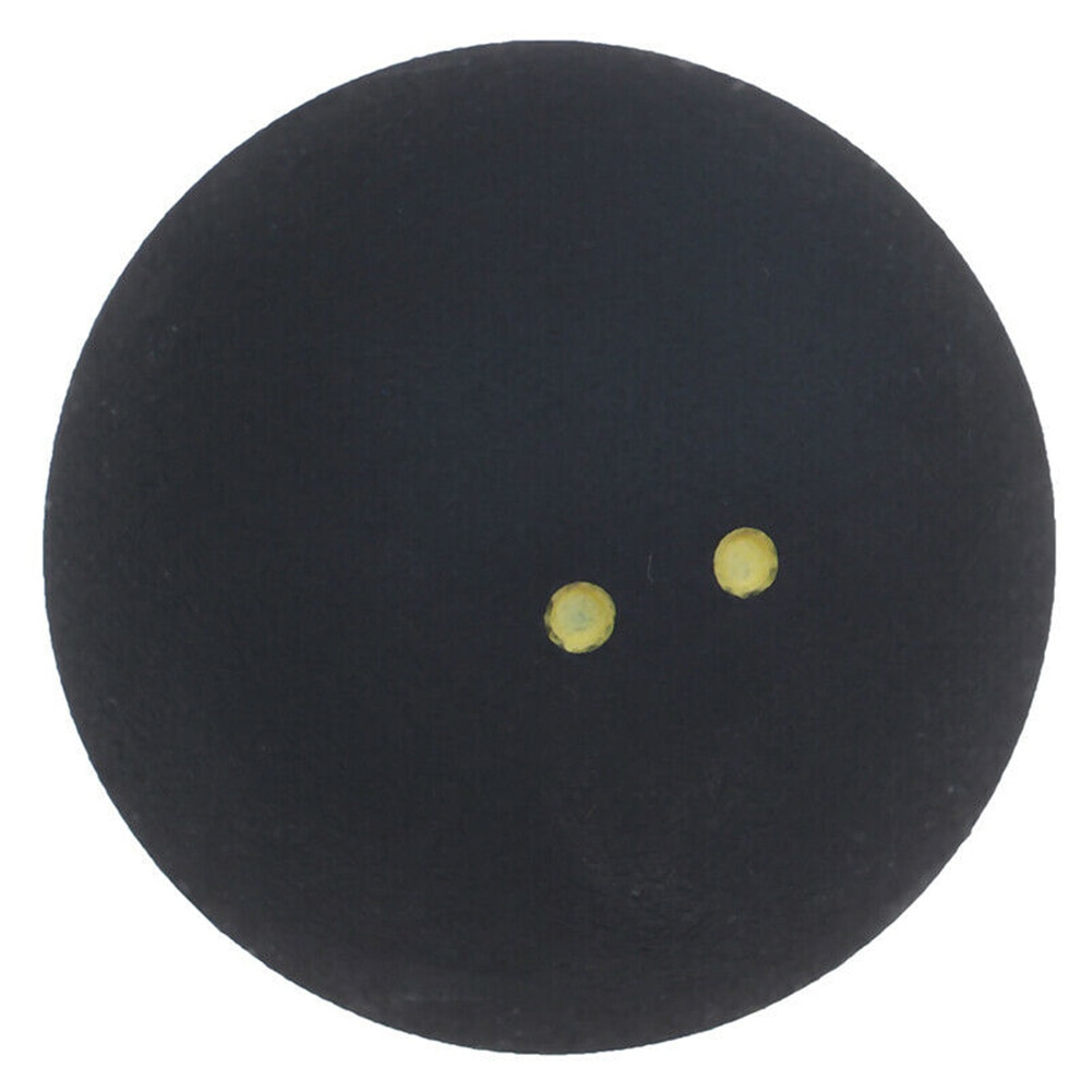 Wedstrijdsporten twee gele stippen rubber duurzaam rond lage snelheid stuiter speler squashbal 4cm trainingstool