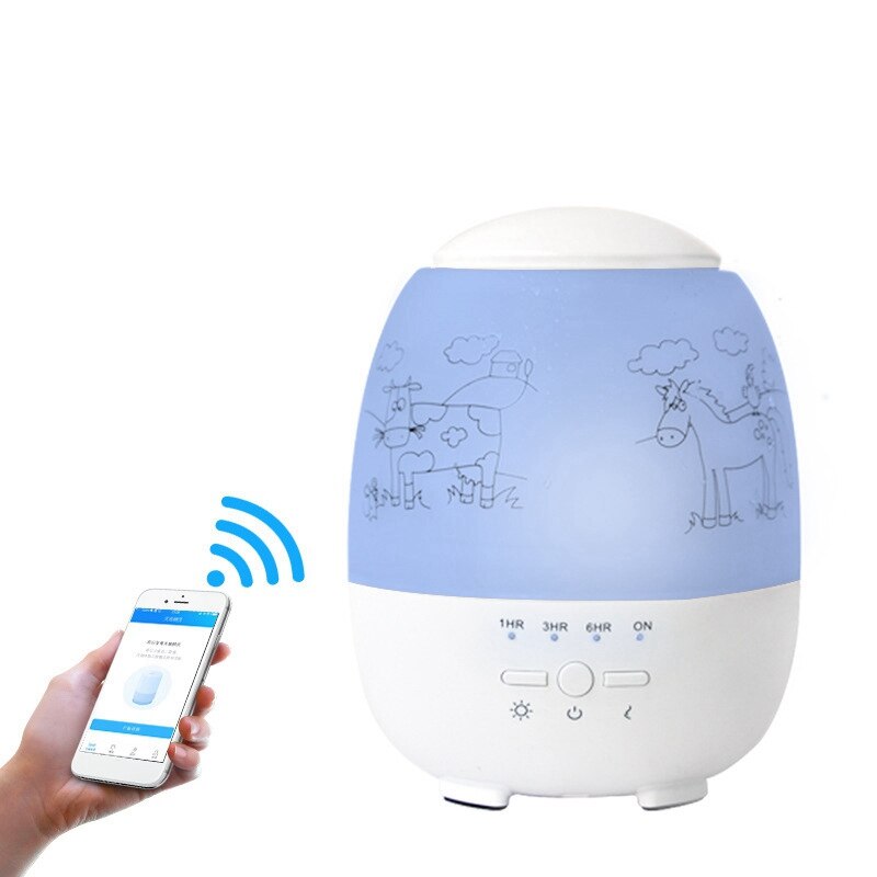 Smart WiFi Control Aromatherapy Machine, Home Humidifier, Home Decor Air Purifier EU Plug
