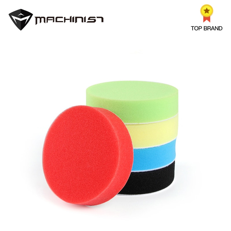 5 uds, esponja de pulido para coche, almohadilla pulidora para coche, almohadillas de espuma para pulir, Kit de pulir, juego de pulidores para carrocería de coche, Juego de 3/4/5/6/7 pulgadas