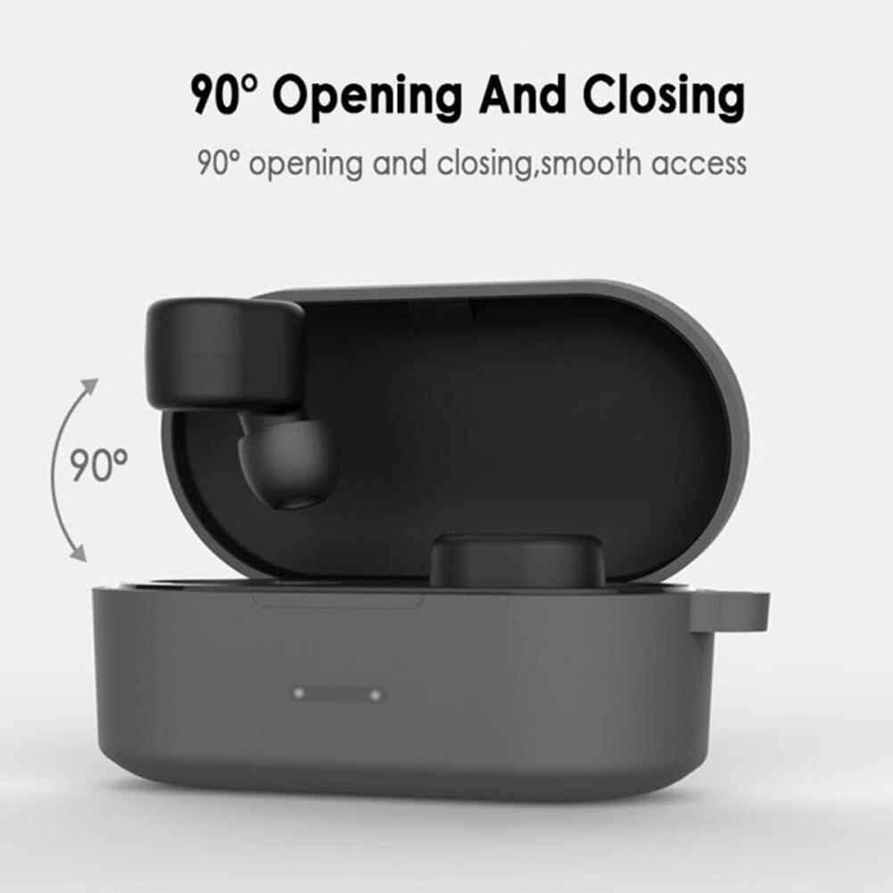 Auriculares Bluetooth inalámbrico con carcasa funda protectora de silicona caja de almacenamiento para QCY T1S/QS2/T2C auriculares cubierta protectora de la bolsa de caja