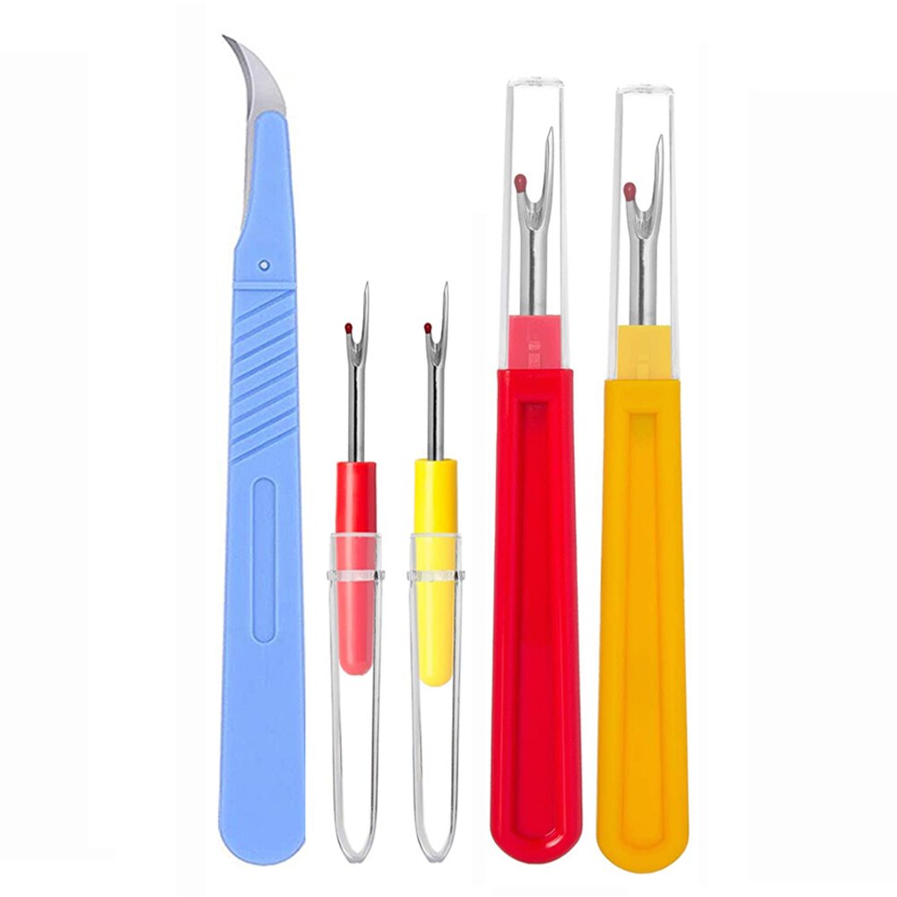 3/5/10pcs Sewing Seam Ripper Thread Seam Remover Stitch Unpicker Thread Cutter Tool for Needlework Quilting Craft Removing Tools: 5pcs