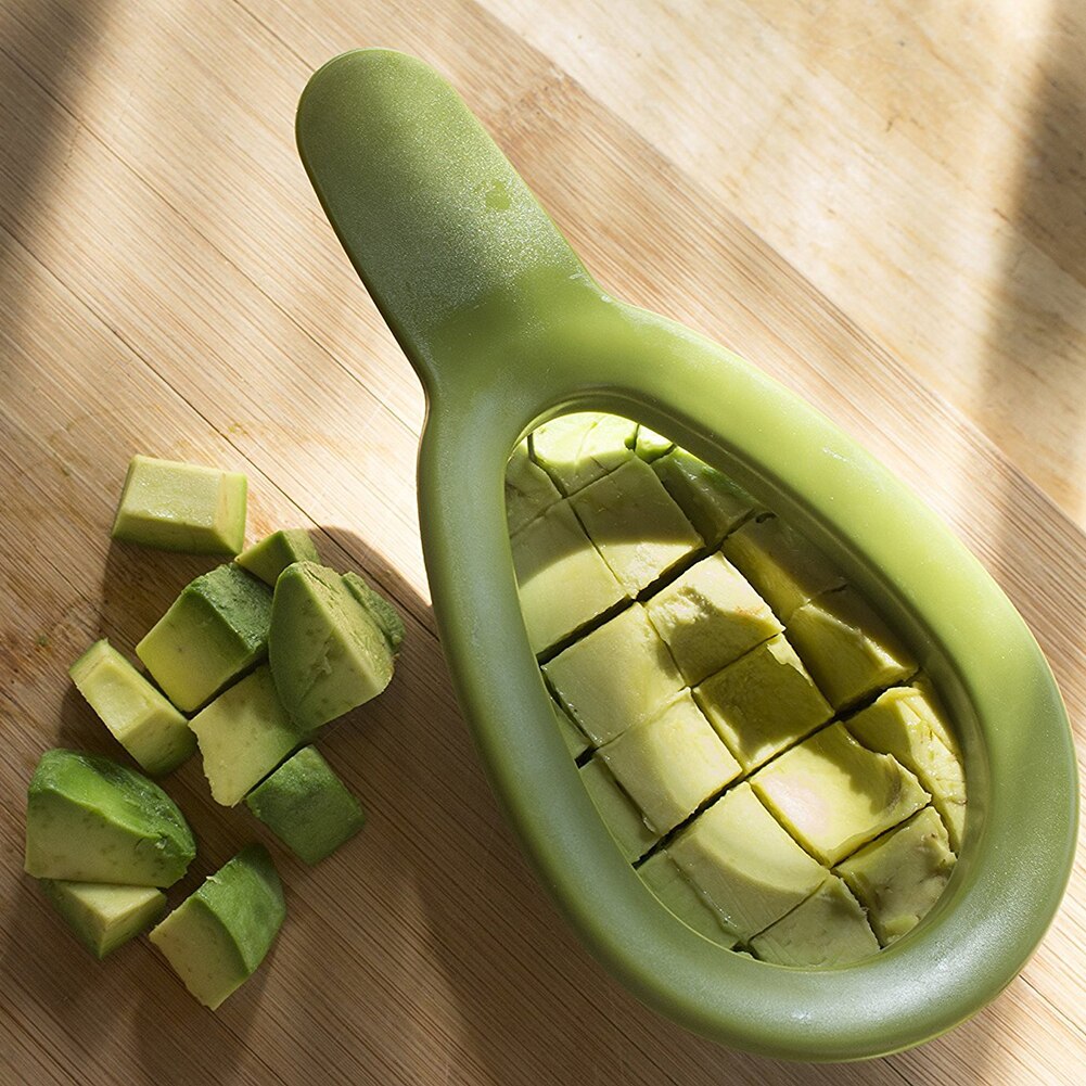 Rebanador de aguacate para cocina, cortador de manteca de karité, pelador de fruta, separador de pulpa, herramientas de aguacate y vegetales, accesorios de cocina
