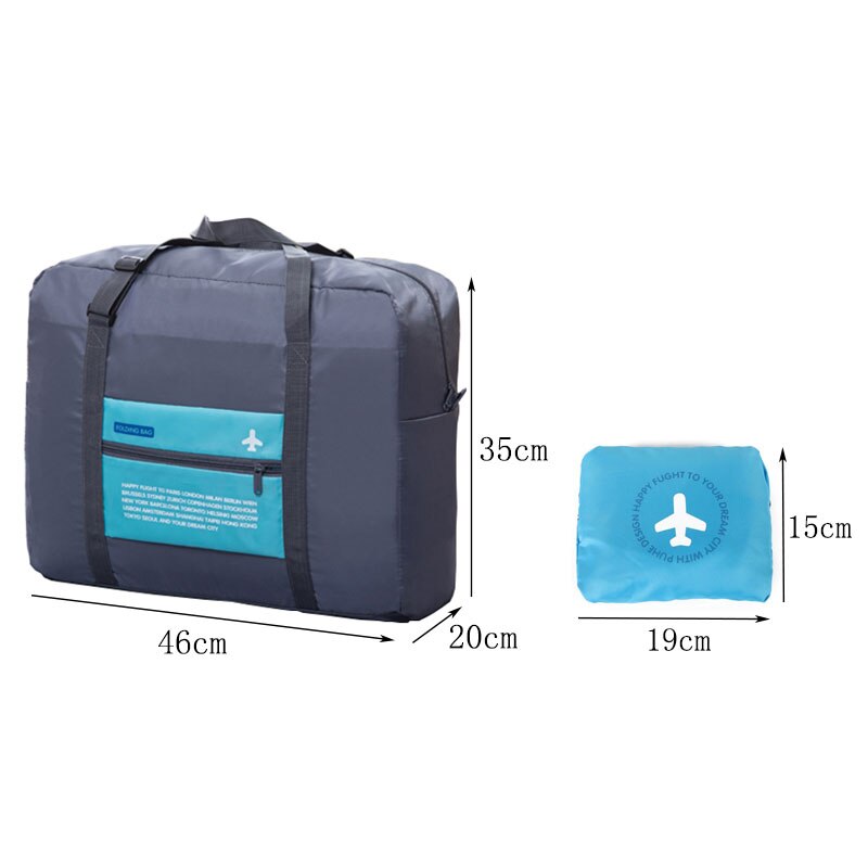 Rerekaxi Polyester Folding Reistassen Grote Capaciteit Water Proof Unisex Plunjezak Bagage Handtassen Draagbare Bagage Tas