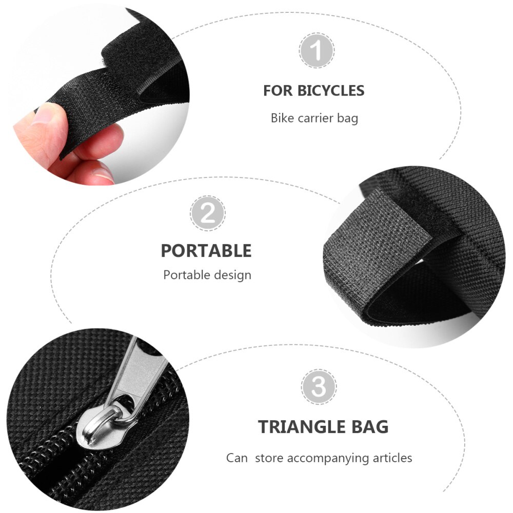 Sykkelveske moteriktig slitesterk sykkel foran bjelke bag sykkelutstyr sykkelpakke sykkelpose sykkeltilbehør til utendørs