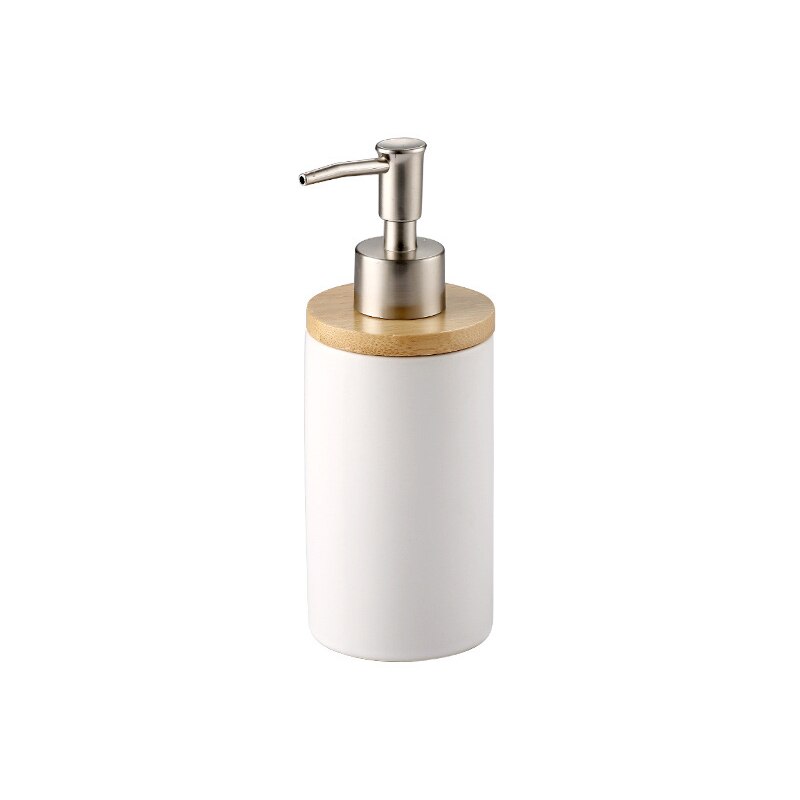 JY1363 - Ceramic Bathroom Set Of 4 Pieces Soap Dispenser, Tumbler, Soap