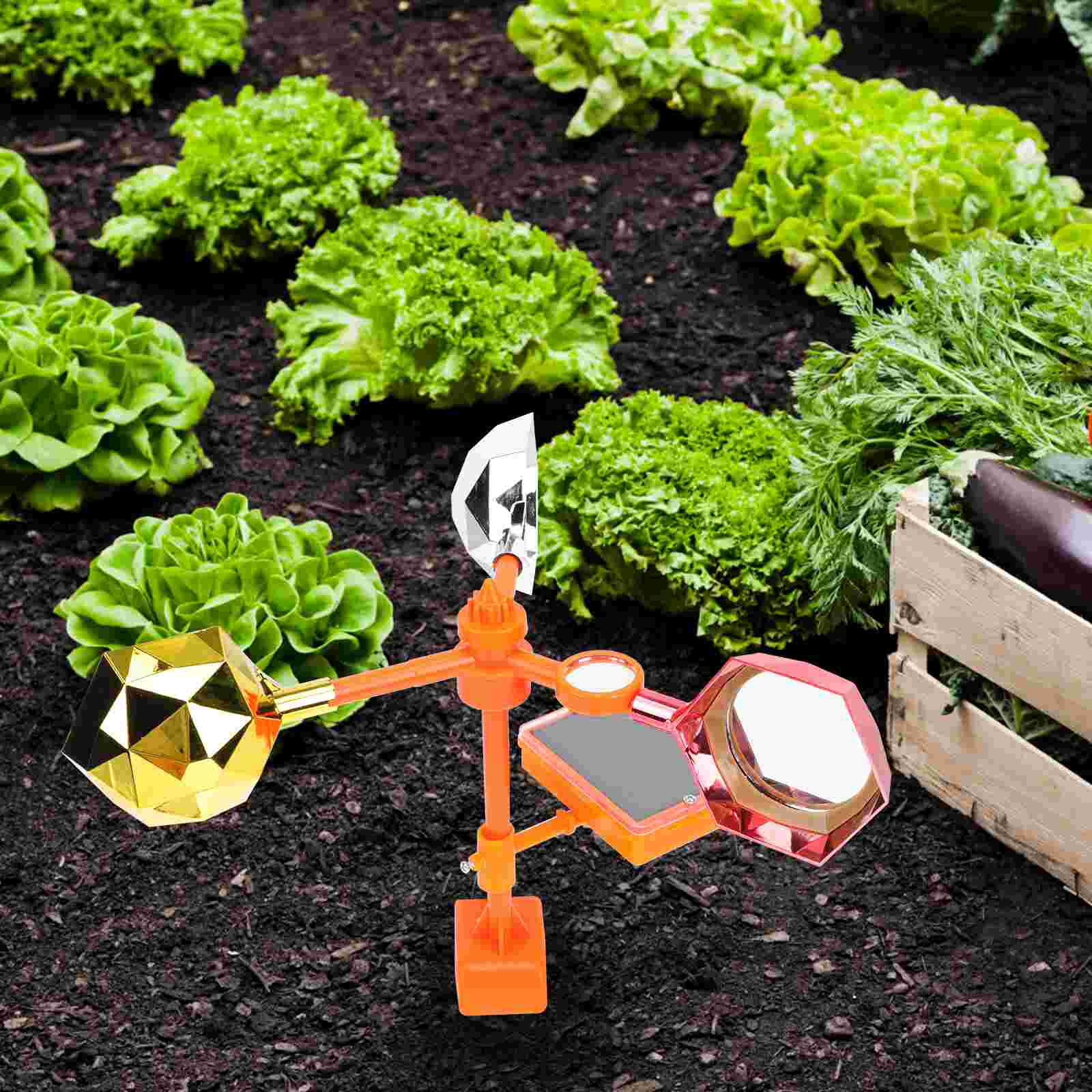 Reflective Bird Repeller Plastic Bird Scarer Bird Repellent Tool Wind Power Bird Repeller for Park Pond Garden