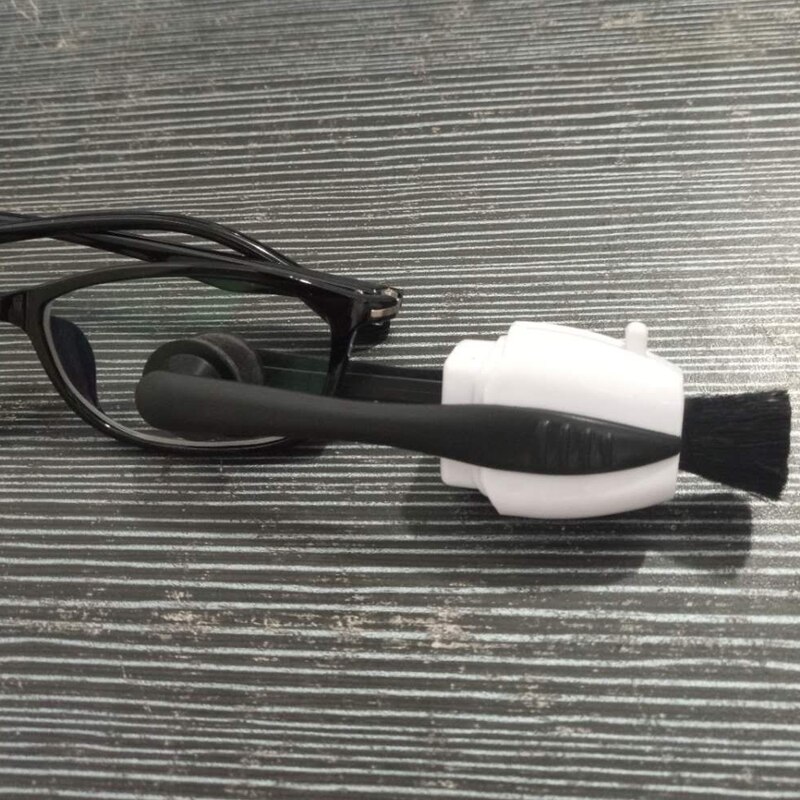 Glasses cleaning brush Cleaner Best Mini Sun Glasses Eyeglass Microfiber Brush Cleaner Tool Clean Brush detailing brush